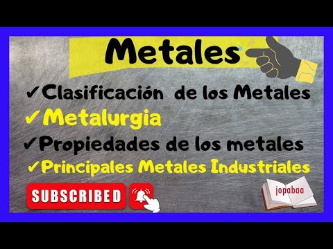 Clasificación de metales